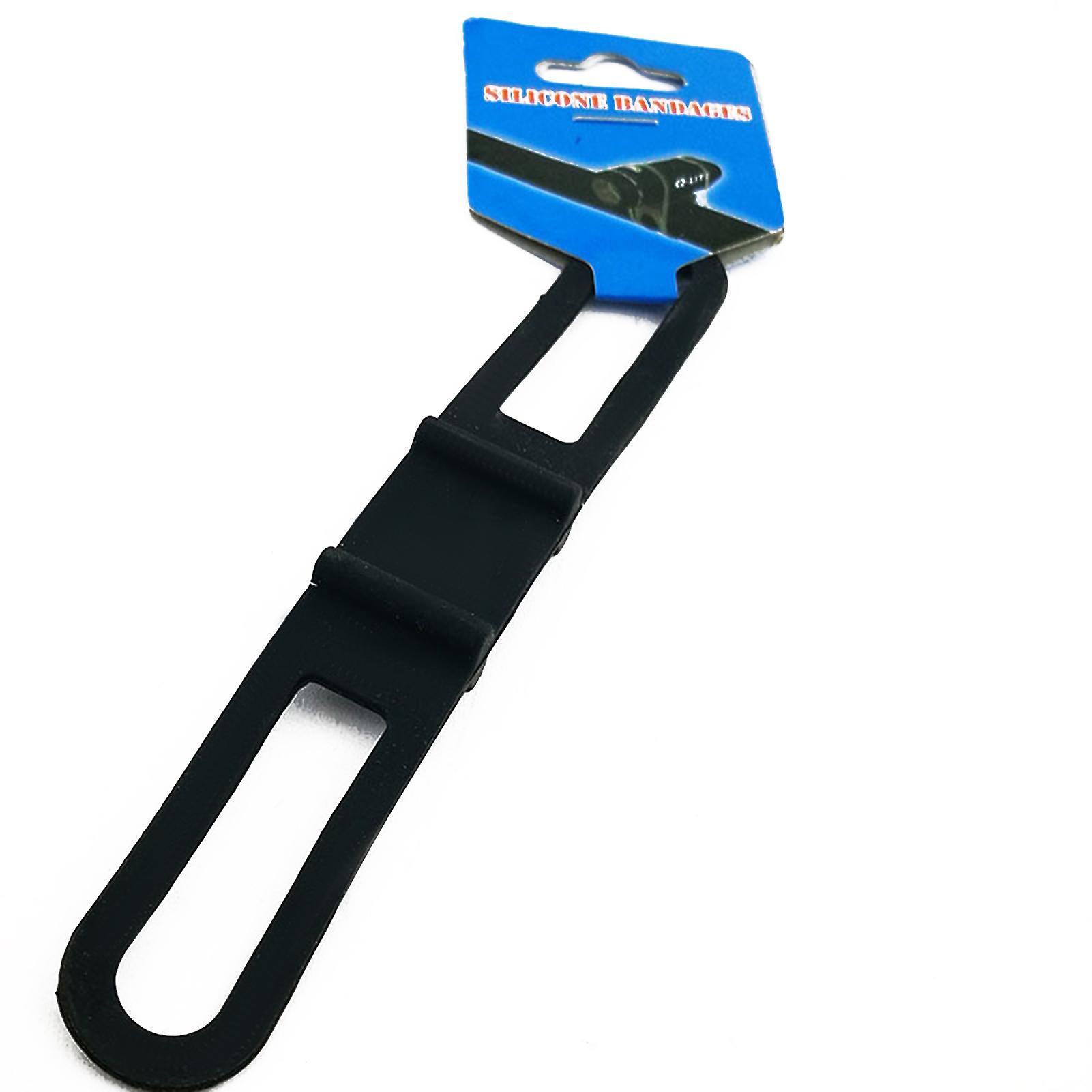 Bicycle Handlebar Silicone Elastic Belt Bike Light Strap Bandage Torch Bands Flashlight Clip Bicycle