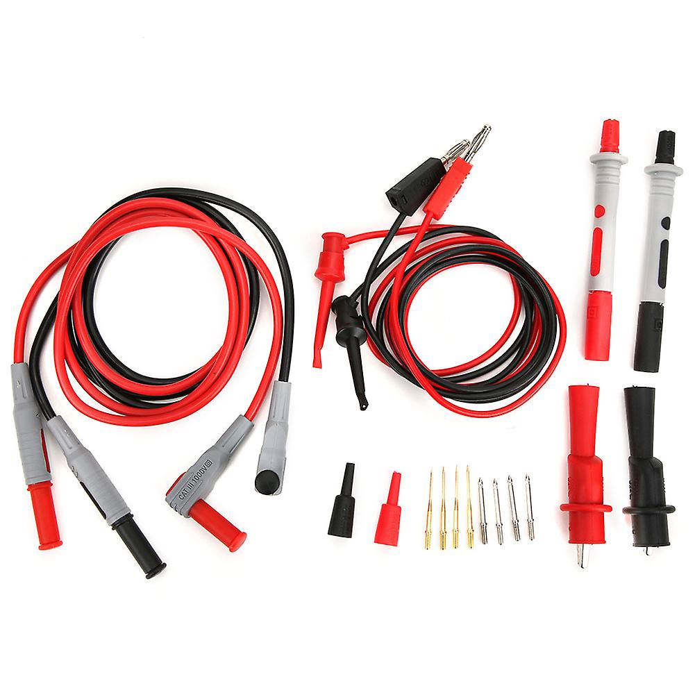 P1308B Test Lead Kit Banana Plug to Test Hook Cable Probe Test Clip Set for Multimeter