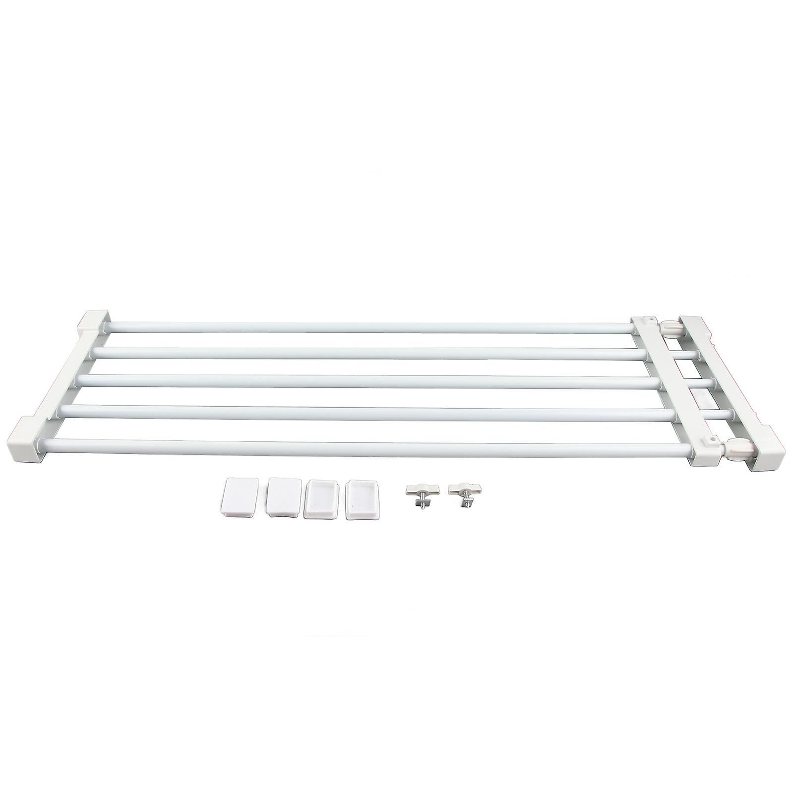 Adjustable Telescopic Storage Rack Cupboard Wardrobe Closet Divider Partition Shelf