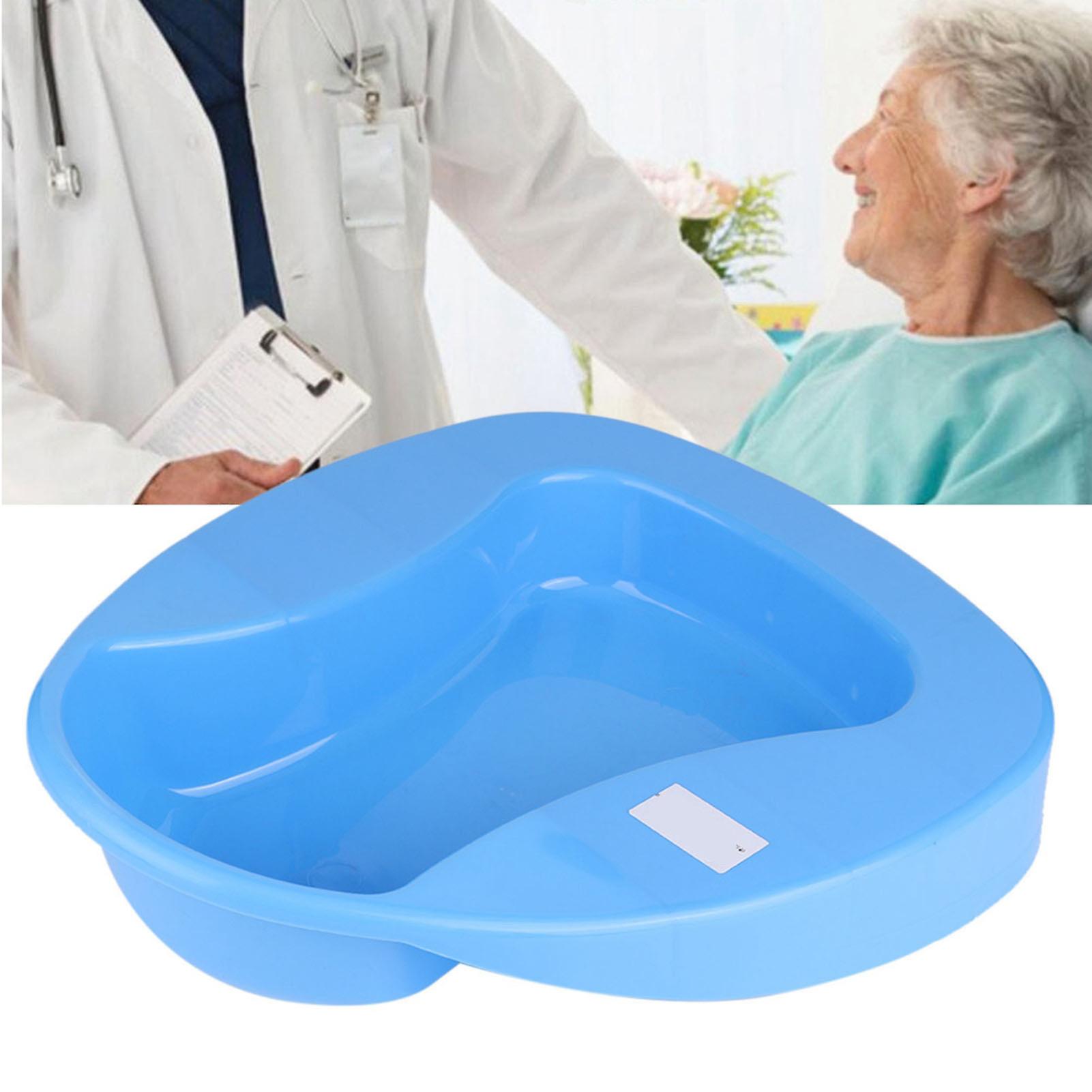 Stable bedpan made of thick and firm plastic, sturdy and smooth, for bedridden patient