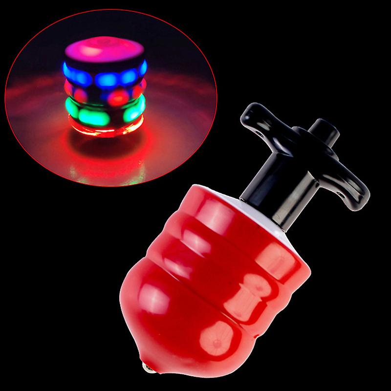 LED Toys Light Up Rotary Desktop Football Gyro Color Music Spinning Top Glowing Toy