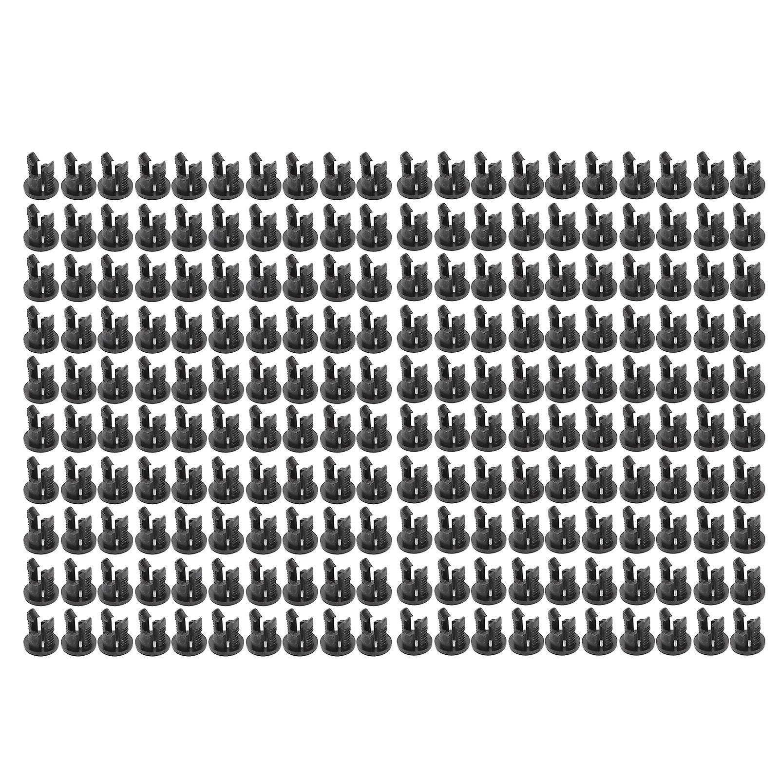 Lot de 200 supports de diode électroluminescente 3 mm, support de lampe LED en nylon 66, noir, clip de montage LED