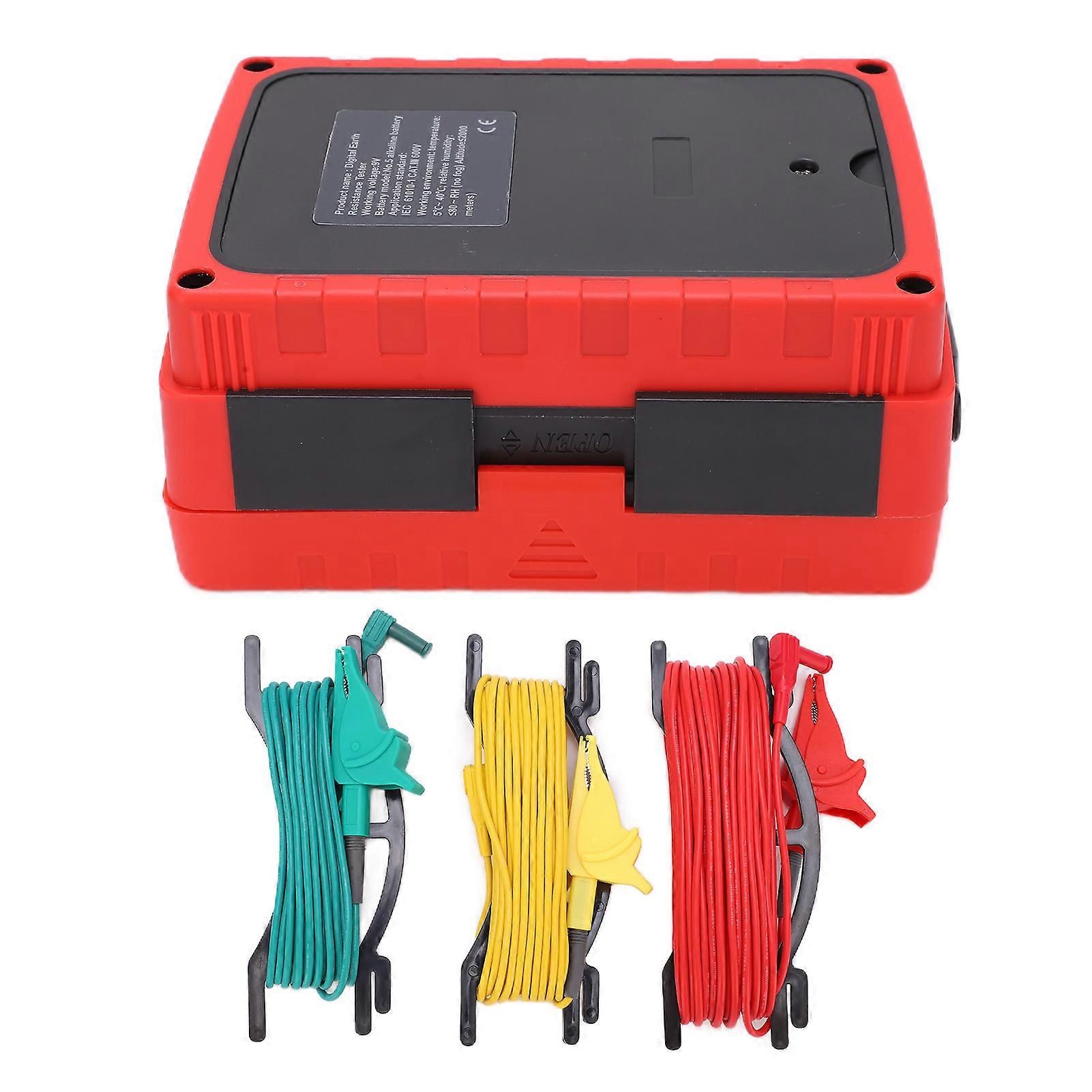 GT5105A 2000Ω Digital Earth Resistance Tester Ground Resistance Meter Ohm Meter for Earth Resistivity