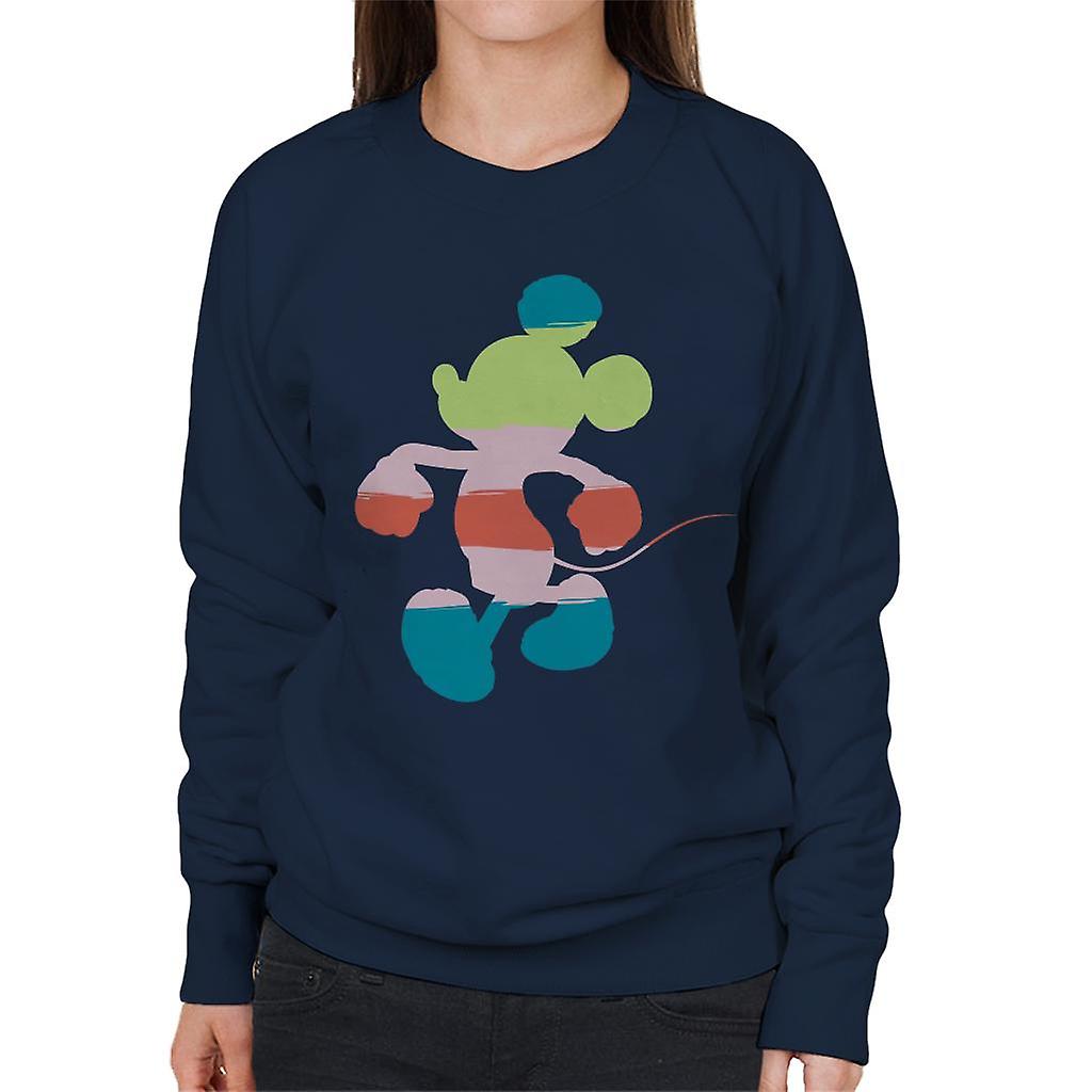 Disney Mickey Mouse Colour Silhouette Women's Sweatshirt