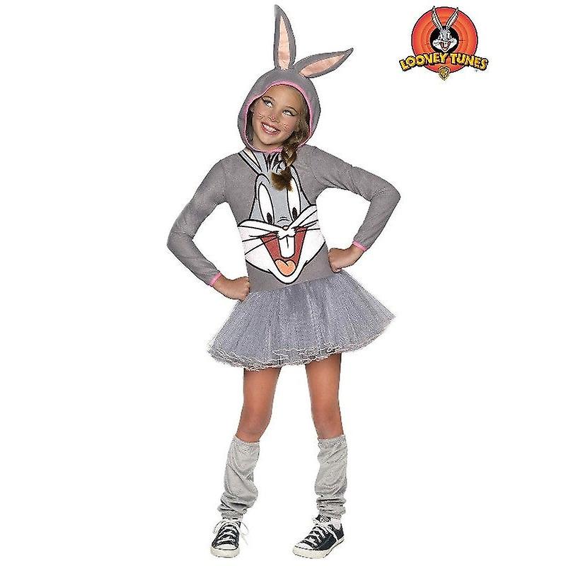 Bugs Bunny Girls Disfraz con capucha Gris