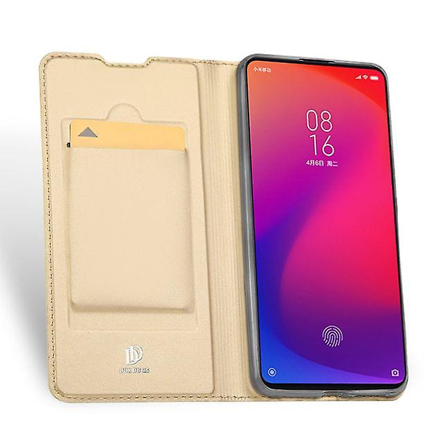 PU Case with Card Pocket for Xiaomi Mi 9T / 9T Pro / Redmi K20 / K20 Pro - Gold