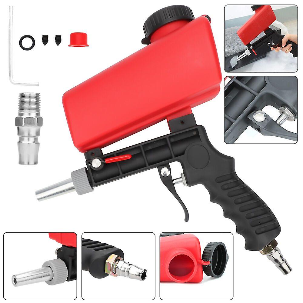 Portable Handheld Sand Blaster 1/4in Air Inlet 90Psi Gravity Sandblasting G