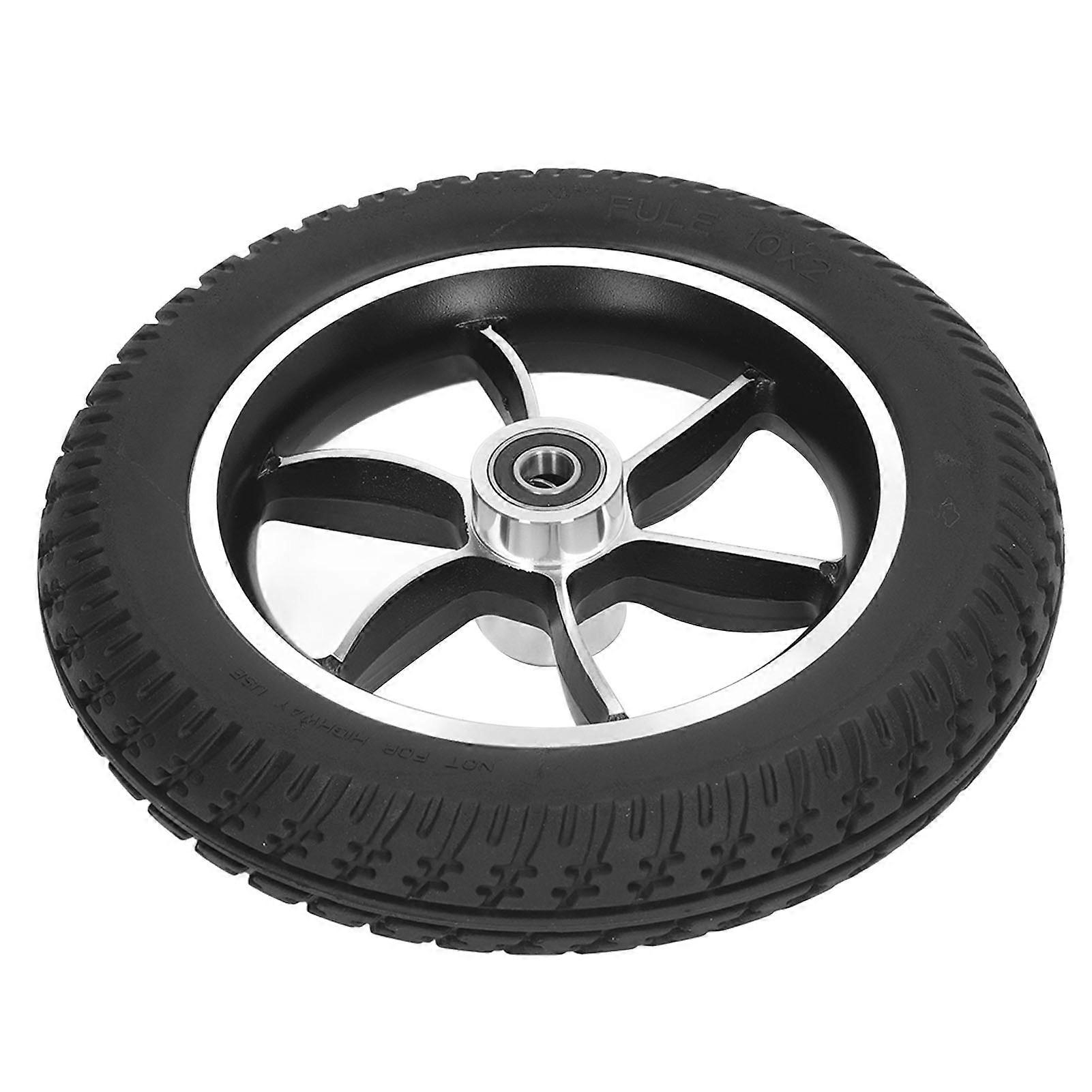 Wheelchair Wheel 10in PU Low Noise Walker Caster Tire Replacement for Rollator Trolley