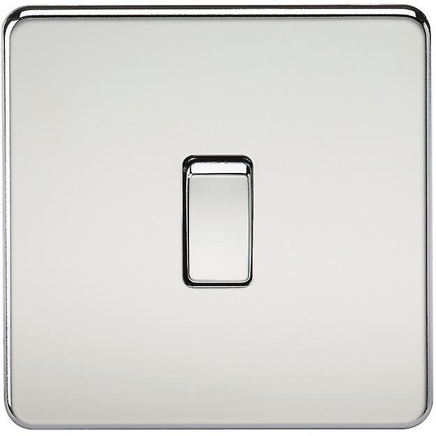 Knightsbridge Screwless 20A 1G DP Switch - Polished Chrome - SF8341PC