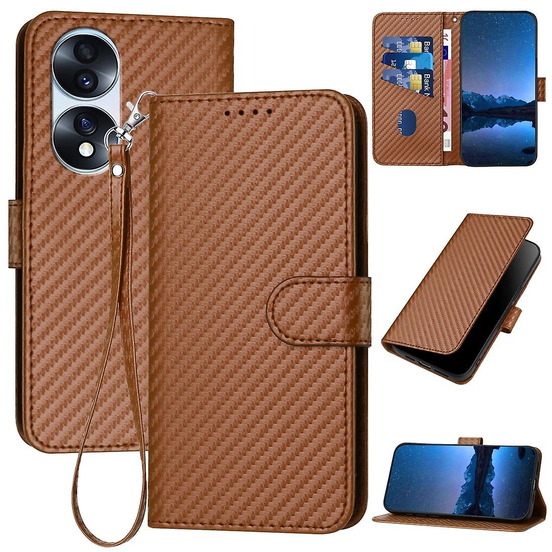 Carbon Fiber PU Case For Honor 70 Pro / 70 Pro+