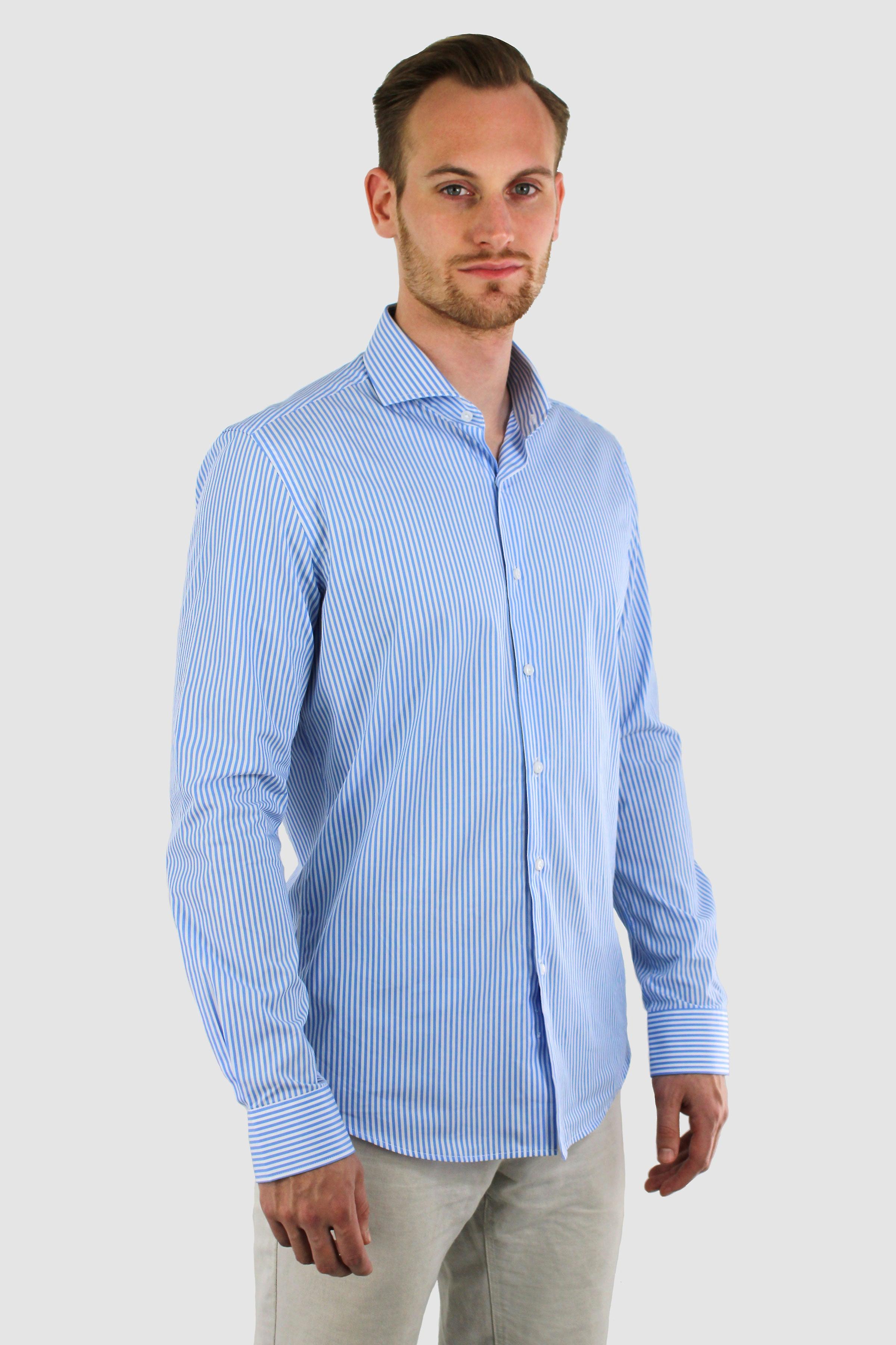 Camicia Stiro - Righe - Popeline - Ottimo Cotone - Slim Fit