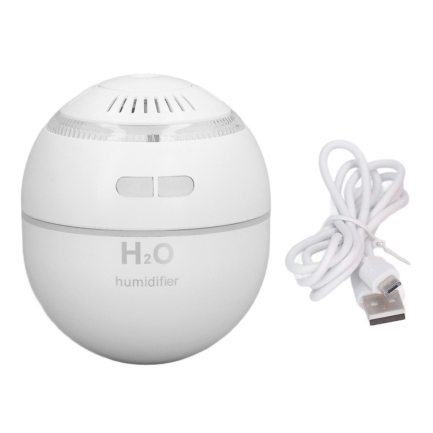 Mini Ball RGB Light Household Humidifier with Water Replenishment Function - White
