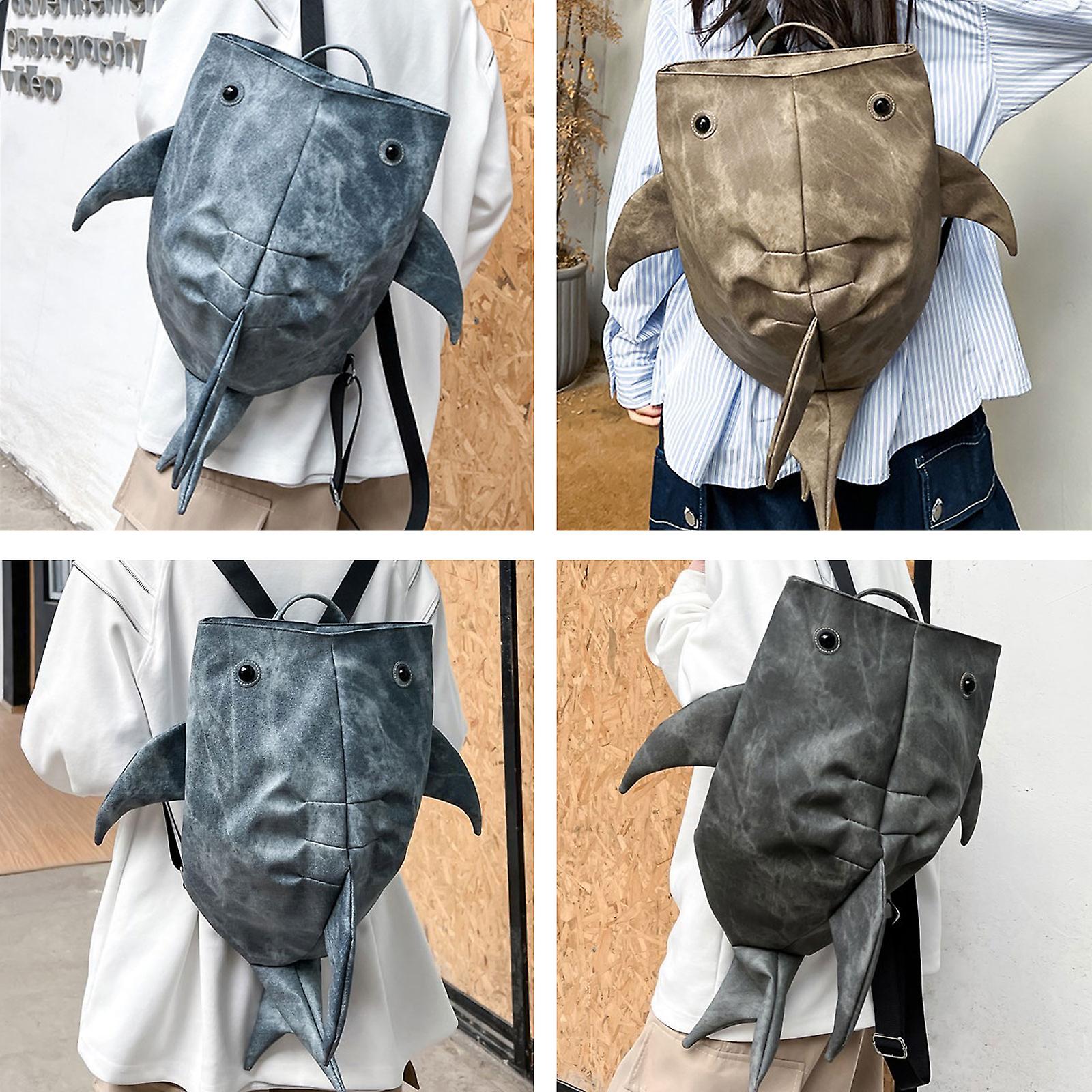 Shark Backpack,Creativity 3D Shark Bag,Waterproof & Durable Hiking Shark Backpack