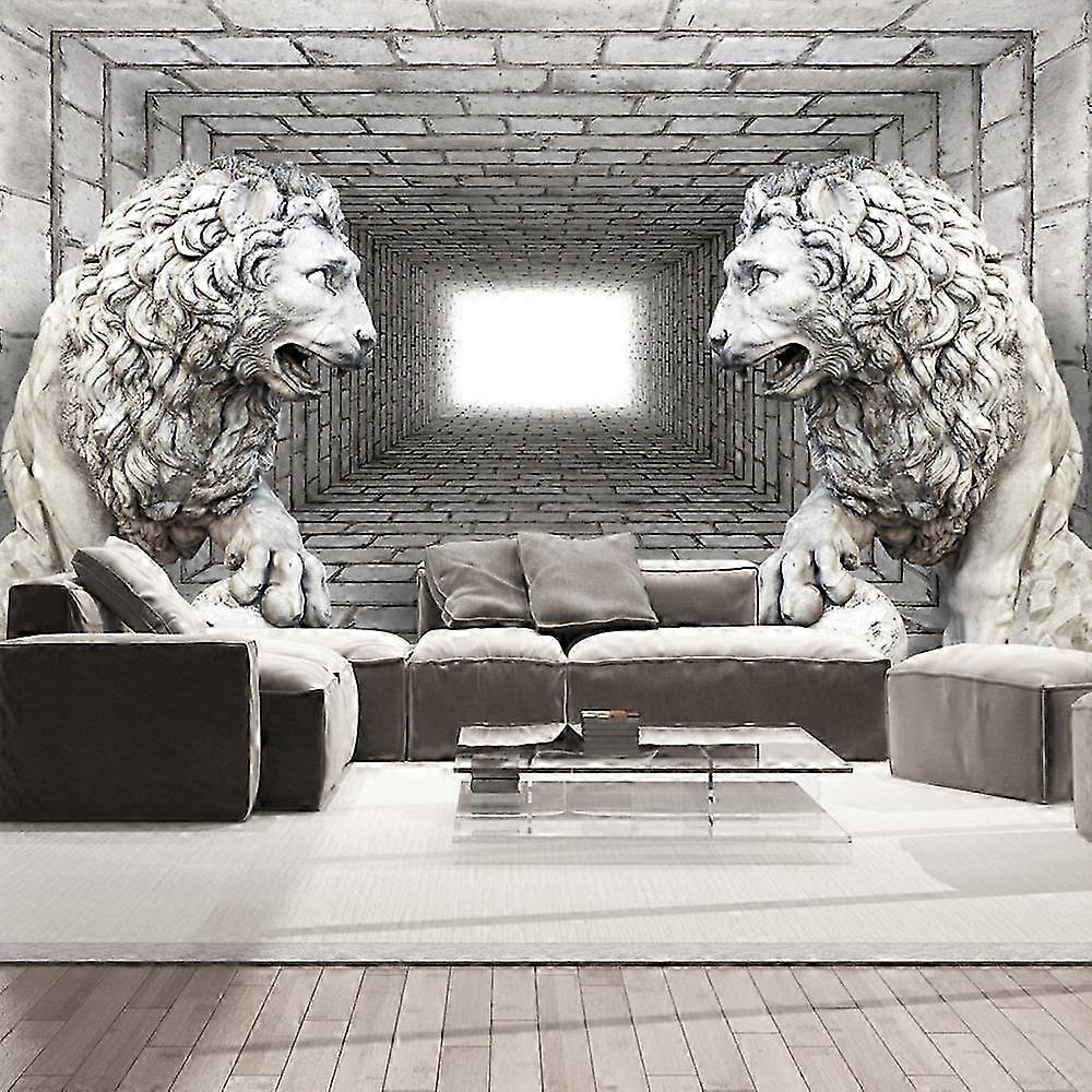 Self-adhesive Wall Mural - Stone Lions