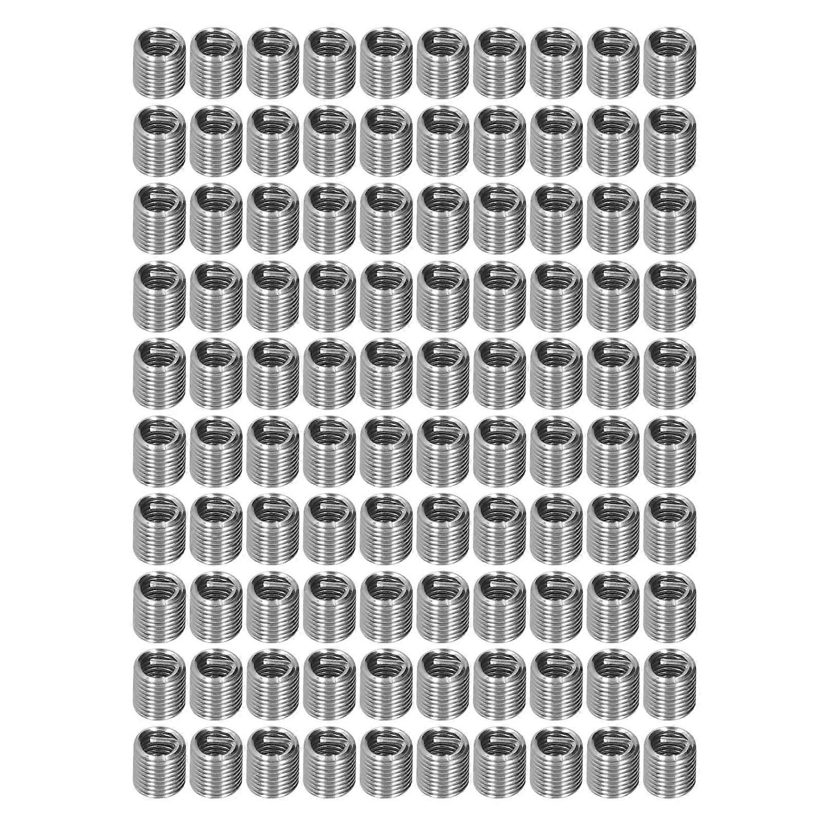 Lot de 100 inserts filetés mâles et femelles, outil de réparation d'écrous réducteurs, fixations en acier inoxydable M6 x 12D