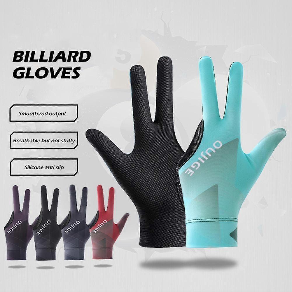 Gants de billard 3 doigts antidérapants, souples et respirants, professionnels