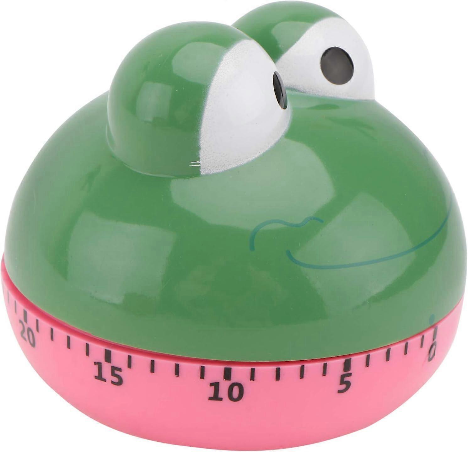 Kitchen Timer 60 Minutes Frog Statue Mechanical Timer Buzzer Alarm Clock Reminder Countdown Clock Cooking Baking Tools for Cake Home Gift