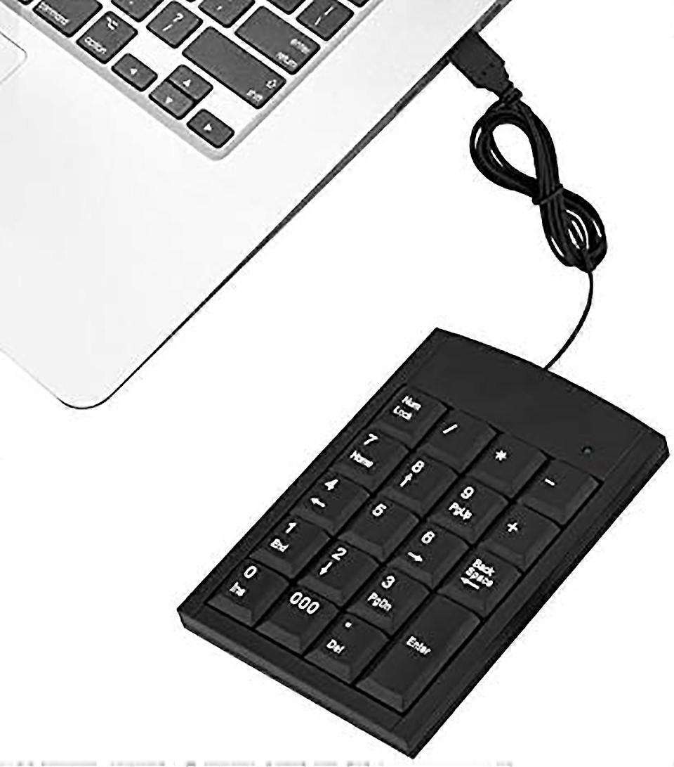 USB Numeric Keypad, Portable Mini Numeric Keypad for Desktop, Surface Pro, Laptop, 18 Keys