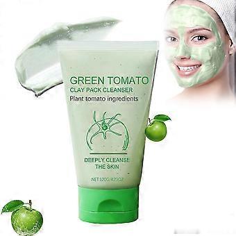 Green Tomato Clay Mask, Green Tomato Clay Mask Pore Cleanser, Purifying with Green Tomato Extract, Sebum & Clogged Pore Care, Exfoliation, Vegan