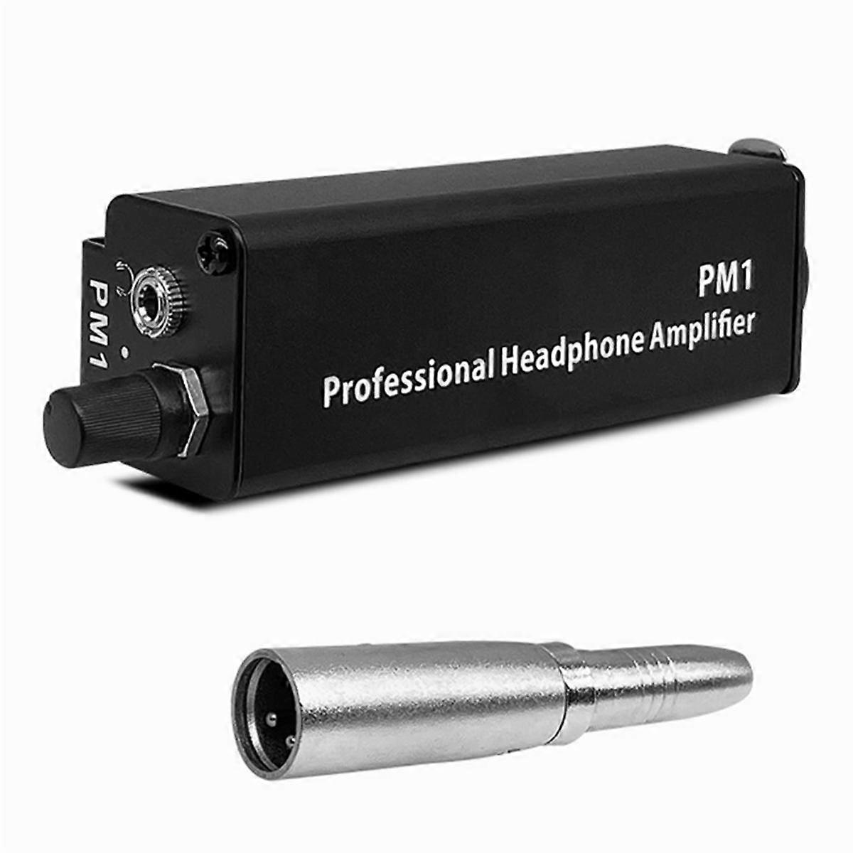 PM1 Professional Headphone Amplifier Converter XLR to 3.5MM Audio Interface Mini Portable HIFI Headphone Amplifier
