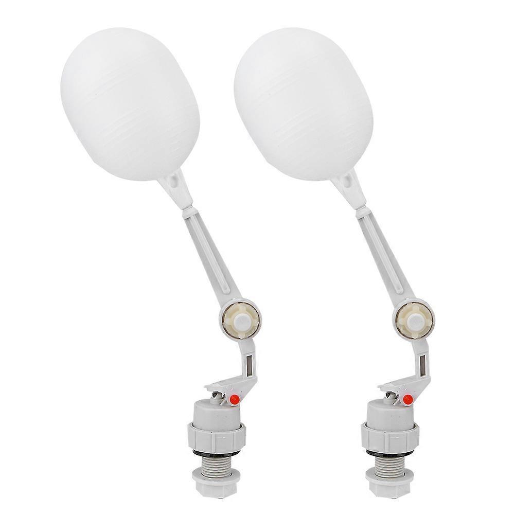 2Pcs Plastic Float Valve for Horse Cattle Auto Fill Feed Filler Trough Water Tank