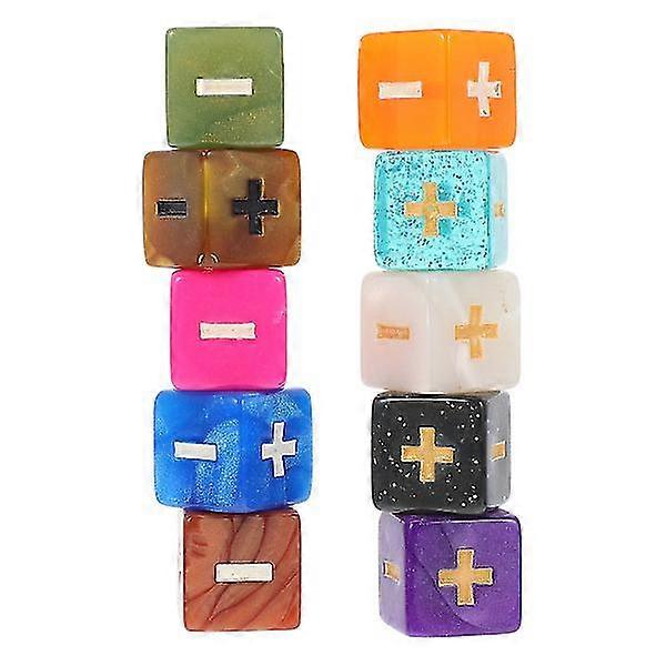 10pcs Math Teaching Dices Computing Sign Dices Children Educational Toy Math Game Toy