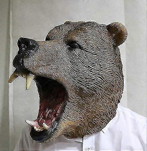 ヒグマハロウィーン動物の帽子サンド彫刻なりすまし動物ラテックスマスク
