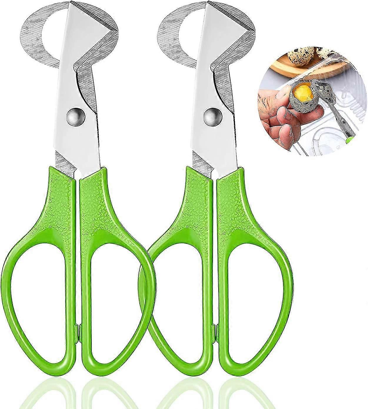2 Pack Stainless Steel Quail Egg Scissors, Kitchen Tool, Egg Opener, Stainless