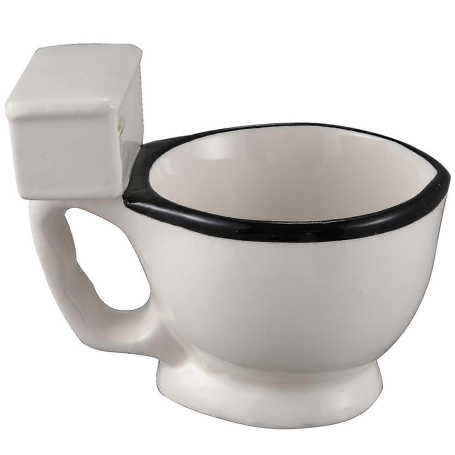 Újdonság WC kerámia bögre fogantyúval 300ml kávé tea tej fagylalt csésze vicces ajándékokhoz