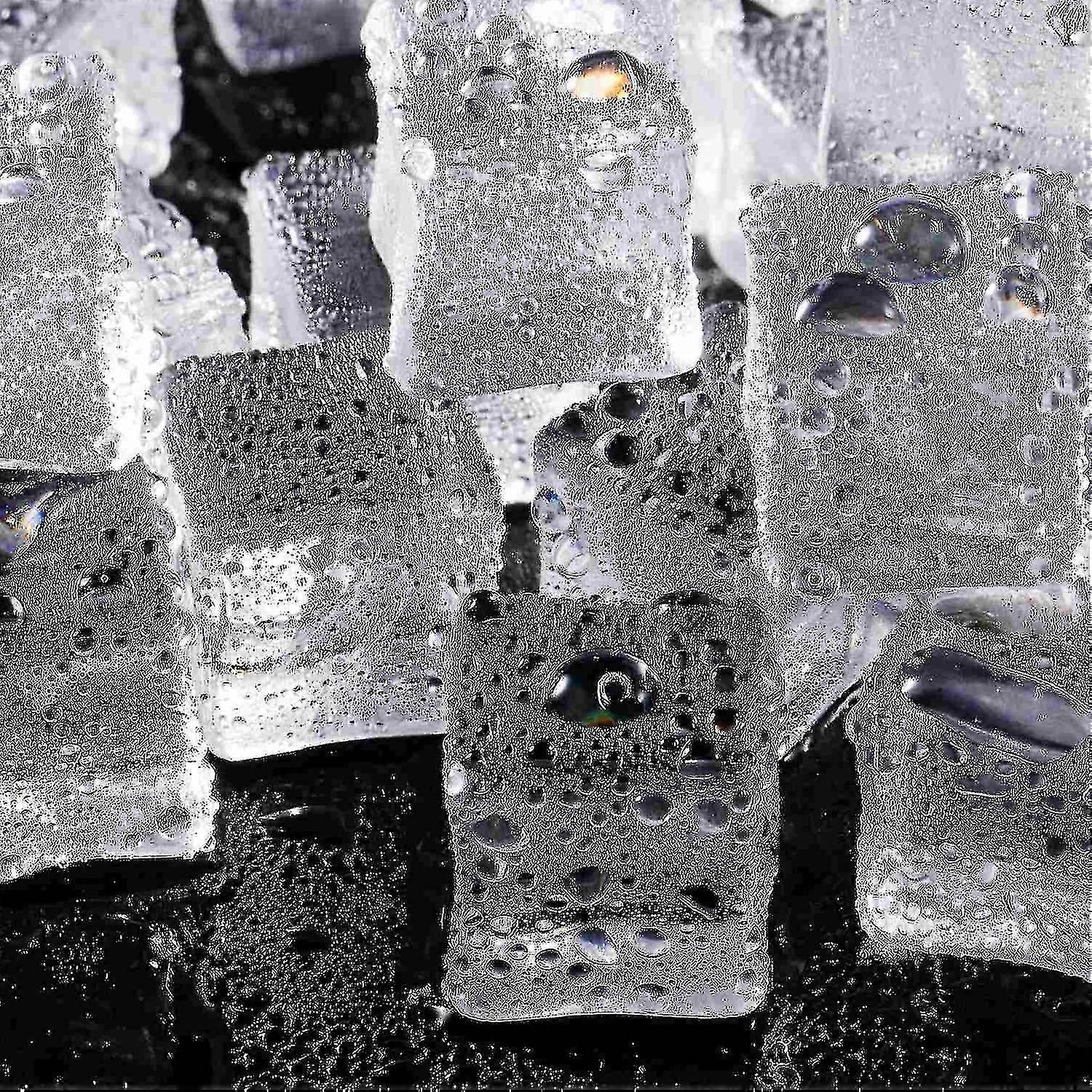 100 pezzi Clear Fake Ice Cubes Square Acrylic Gems Acrylic Clear Ice Rocks Fake Ice Cubes Display W