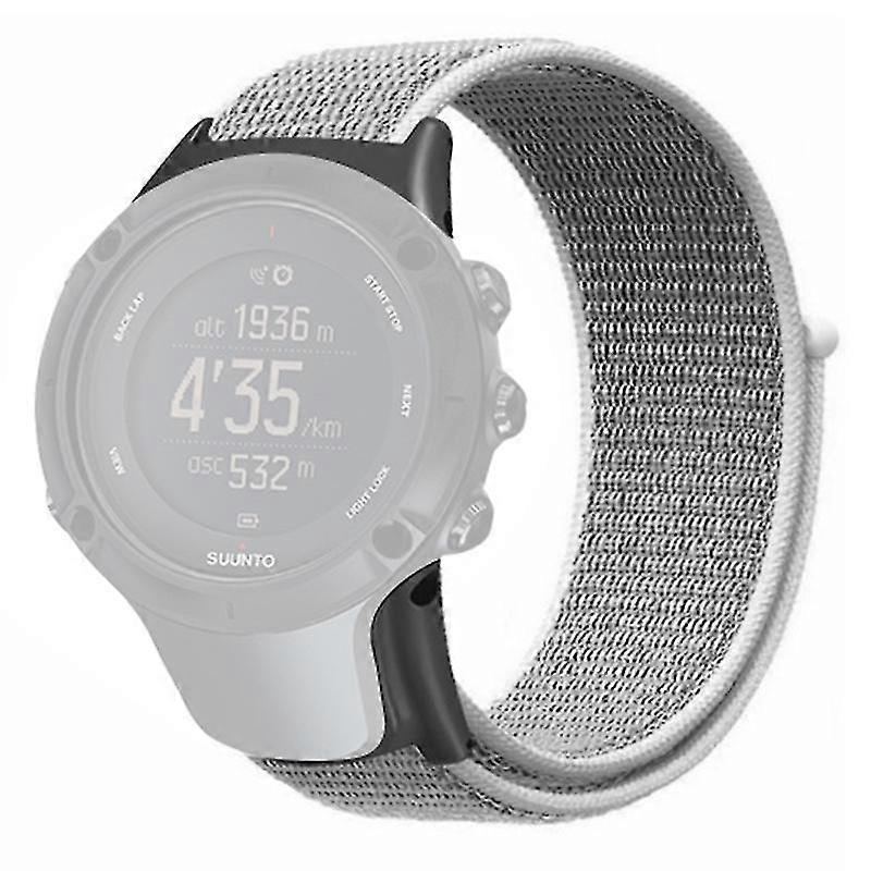 Sunnto Ambit3 / Ambit3 Peak Watch Band Nylon Sport Loop -kellohihna - Seashell White