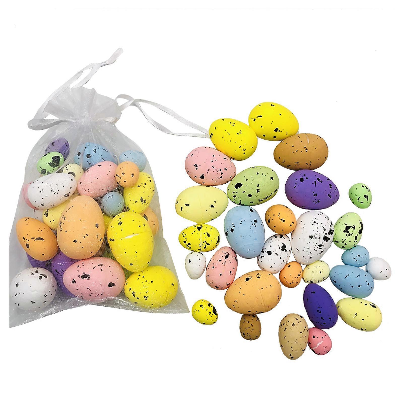 Easter Speckled Eggs Coloured Foam Particle Eggs Bird Eggs Dove Eggs Holiday Decoration