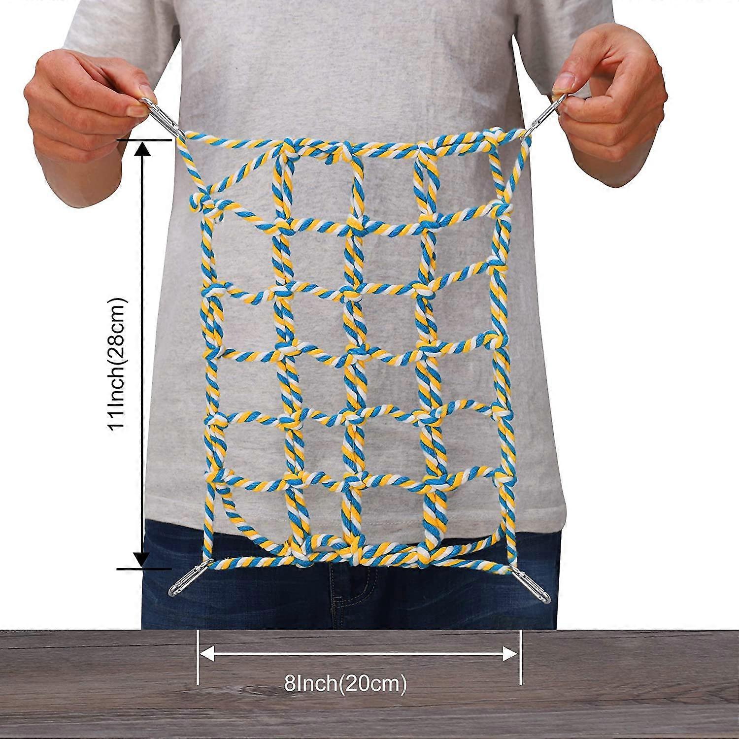 Pet Climbing Rope Nets Sturdy Rope Bridge Rat Hammock Hammock Swing ...