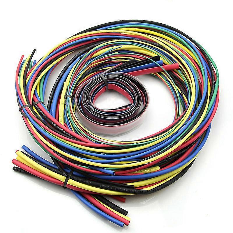 55M/Kit Heat Shrink Tubing 11 sizes Colourful Tube Sleeving Wire Cable 6 Colors