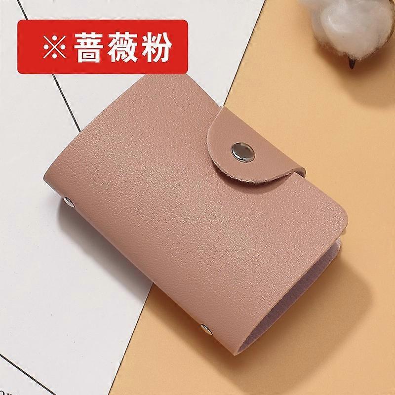 Function Leather 12/24bit Business Card Case Business Card Holder Men Women Credit Passport ID Passport Card Wallet 8 Color
