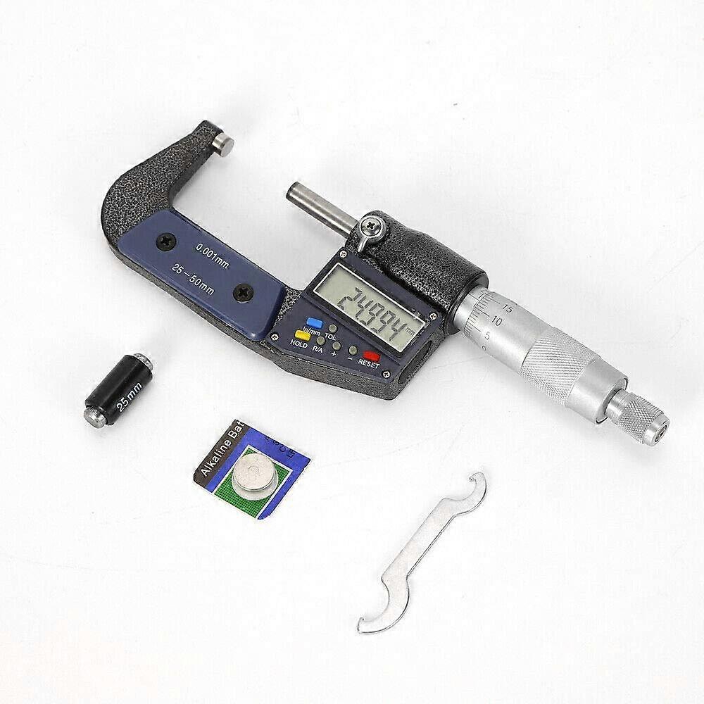 Digitales Außenmikrometer Mikrometer Digitales Mikrometer 25-50 mm / 0,001 mm Multifunktionale Mikrometer-Messgeräte