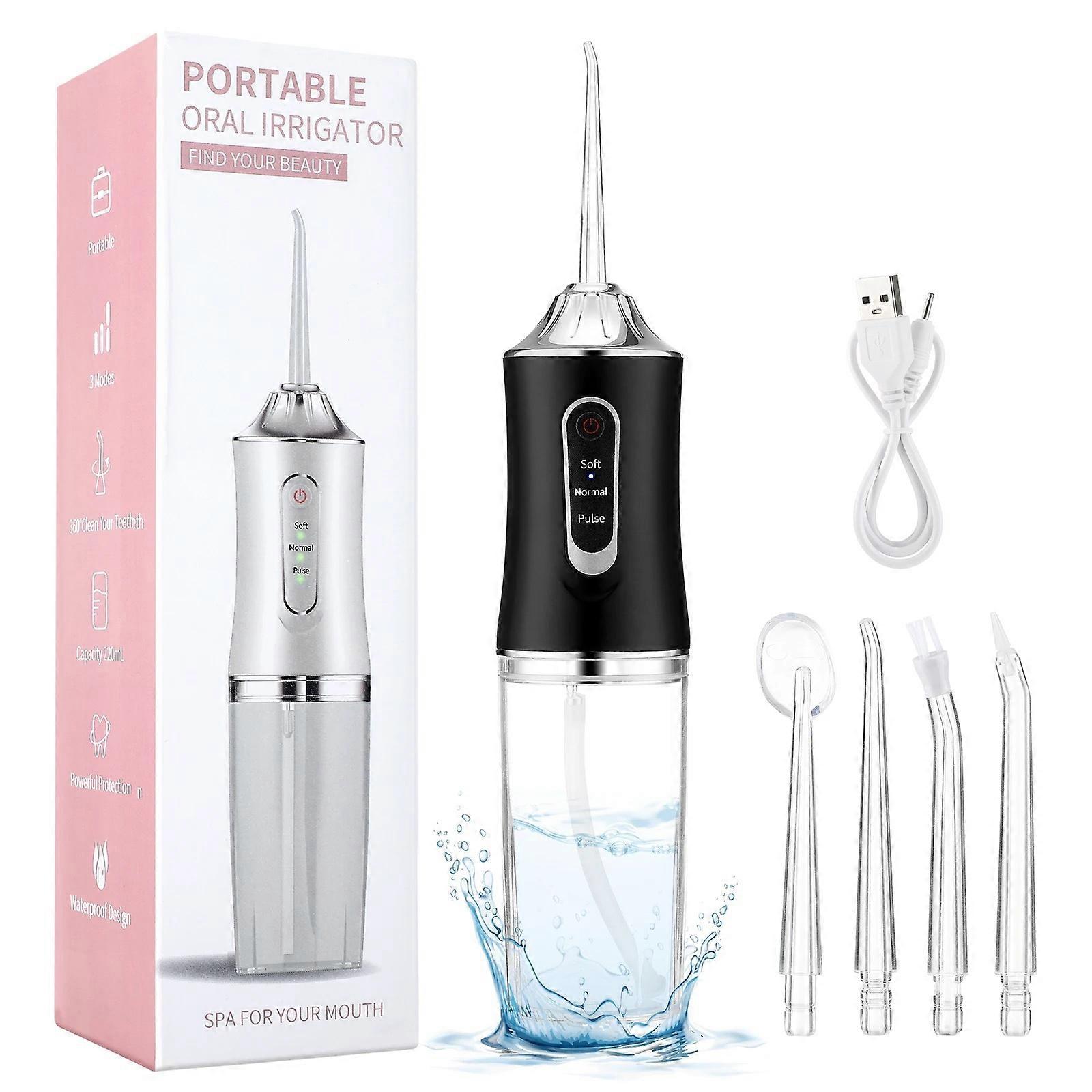 Portable Oral Irrigator Effective Teeth Cleaning 3 Adjustable Clean Modes USB Charging Water Floss
