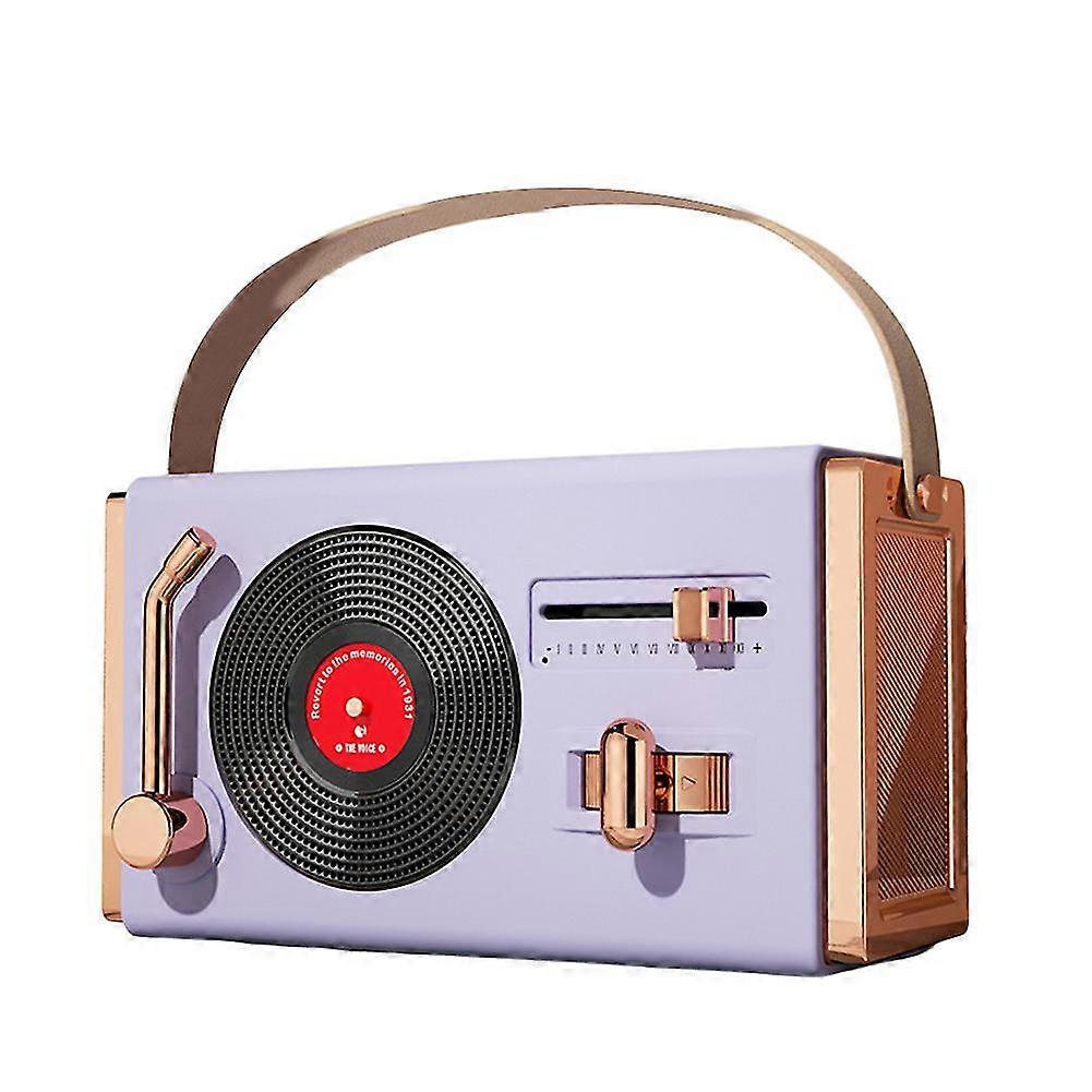 Bluetooth-compatible Old Fashioned Classic Vinyl Record Player Style Retro Wireless Speaker