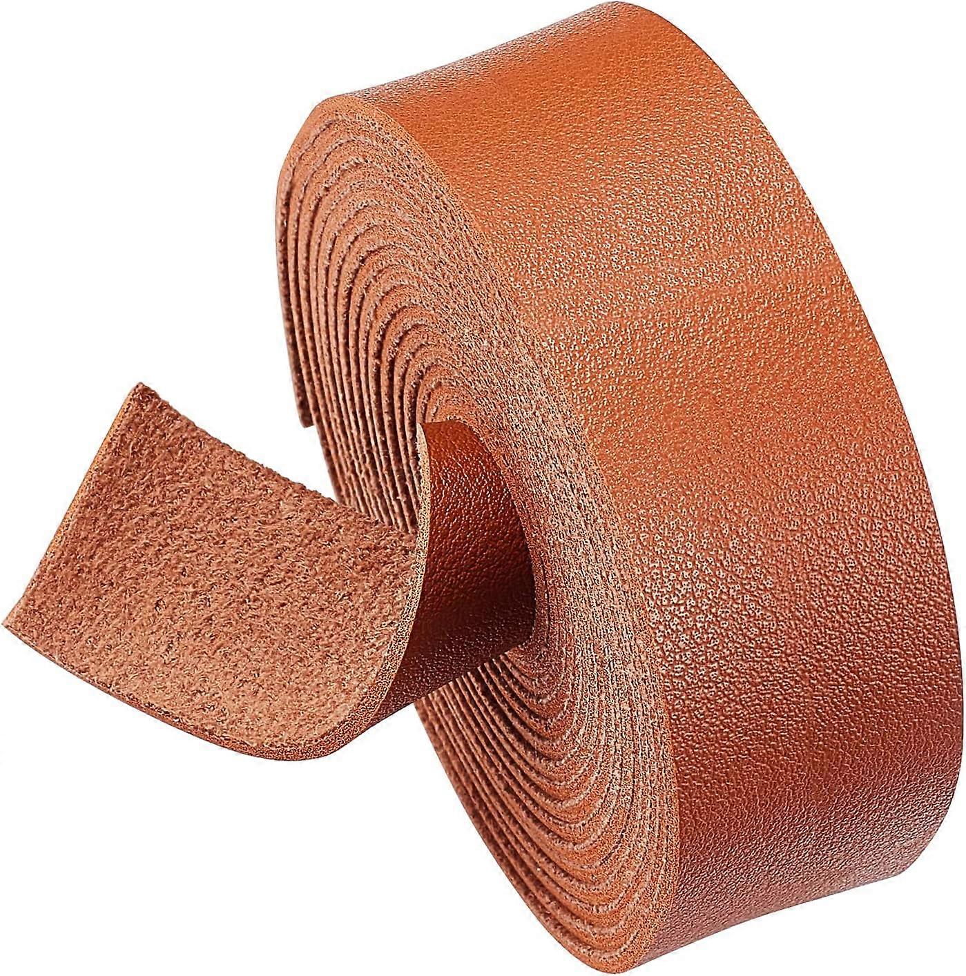 1Inch Wide Double Sided Smooth Leather Strip 98Inch Long Single Side Leather Strip