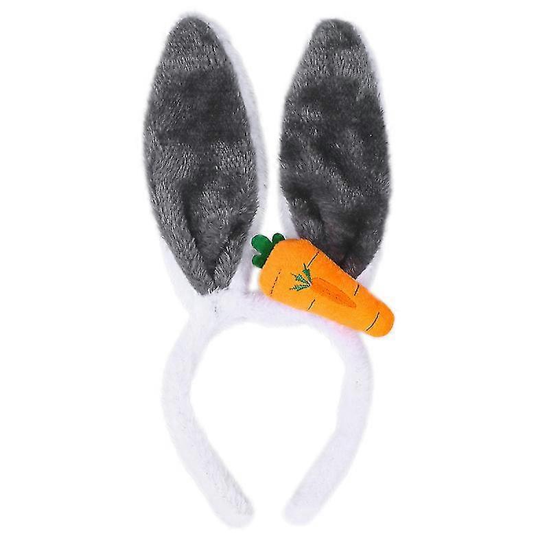 plush headband rabbit ear 3d carrot costume cosplay bunny hair accessory for party wearing (pattern 13)