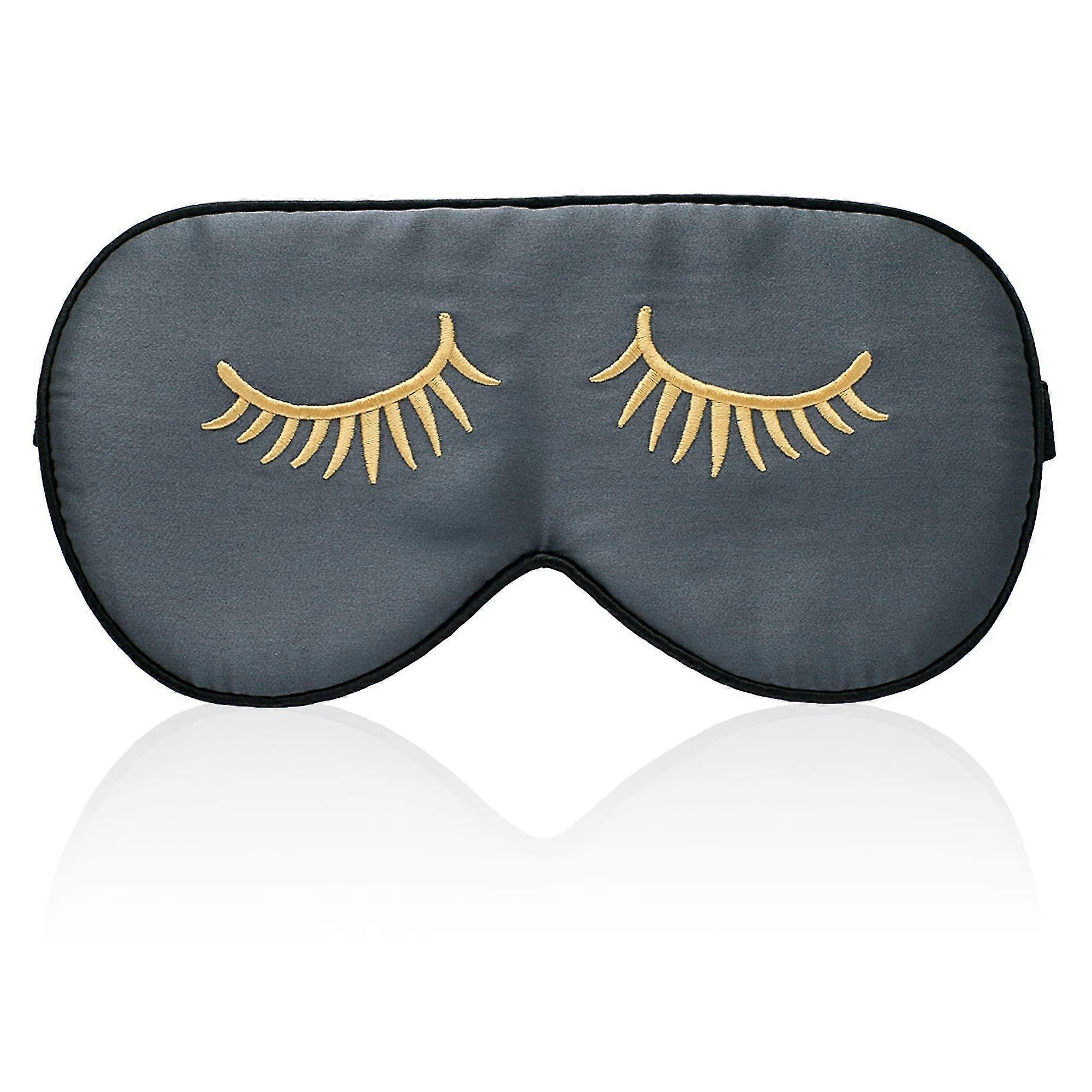 Masque de sommeil 100% soie avec sangles réglables confortable et très doux, disponible en plusieurs styles