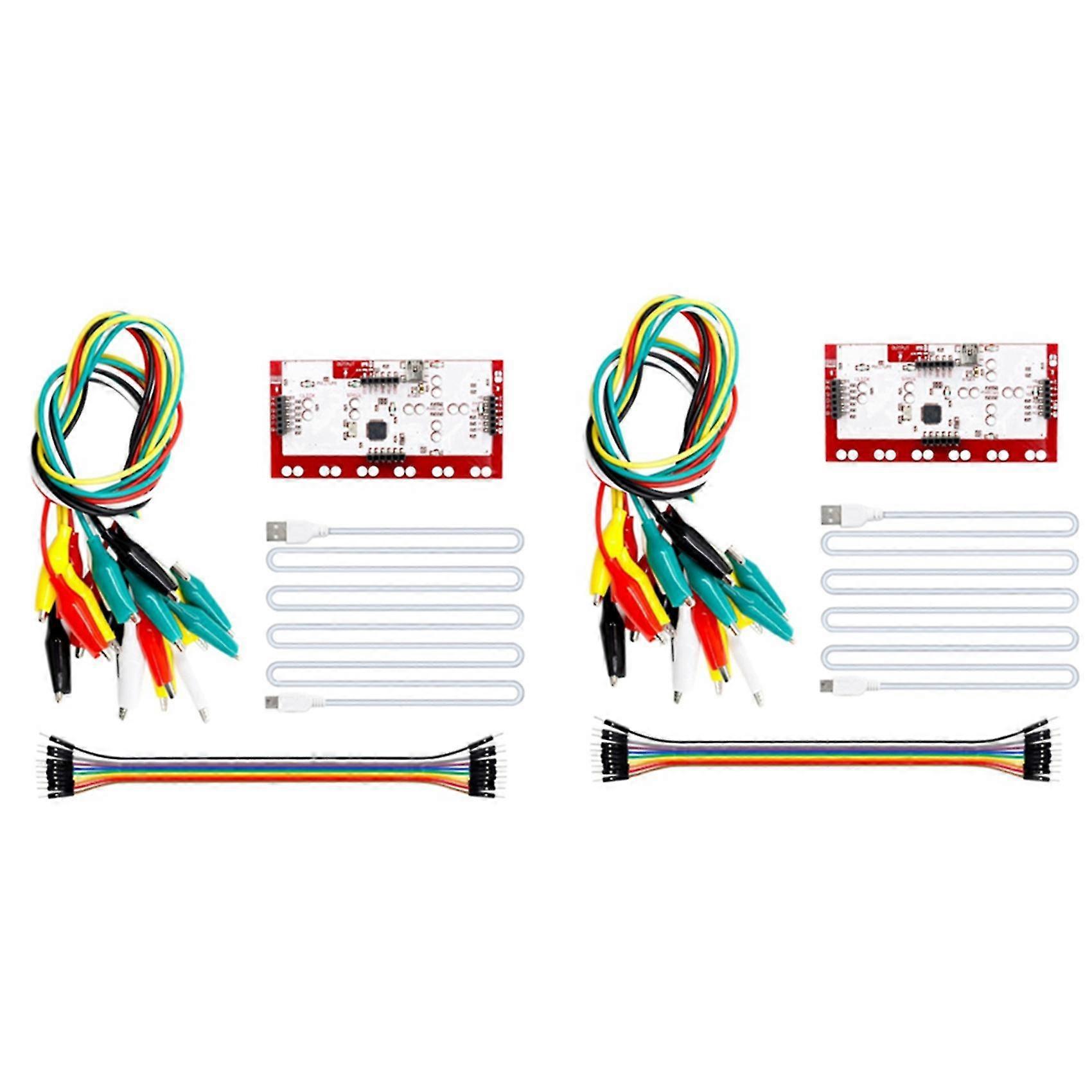 Complete Mk Set Deluxe Kit With Usb Cable Alligator Clips For Makey