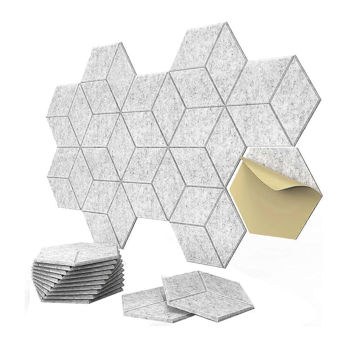 12 Pack Self-Adhesive Y-Lined Acoustic Panels,Sound Proof Foam Panels,Sound Absorbing Panels & Offi