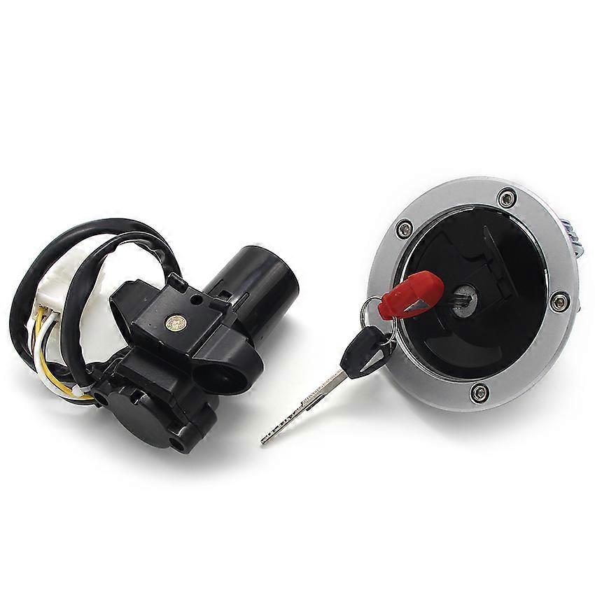 Serrure D'allumage Pour Moto Pour Kawasaki ZX1400 Pour Ninja Pour ZX14R ER650 Pour ER6N EX650 Interrupteur D'allumage Bouchon Réservoir Carburant Pour Clé Verrouillage Siège Moto Contacteur Clef