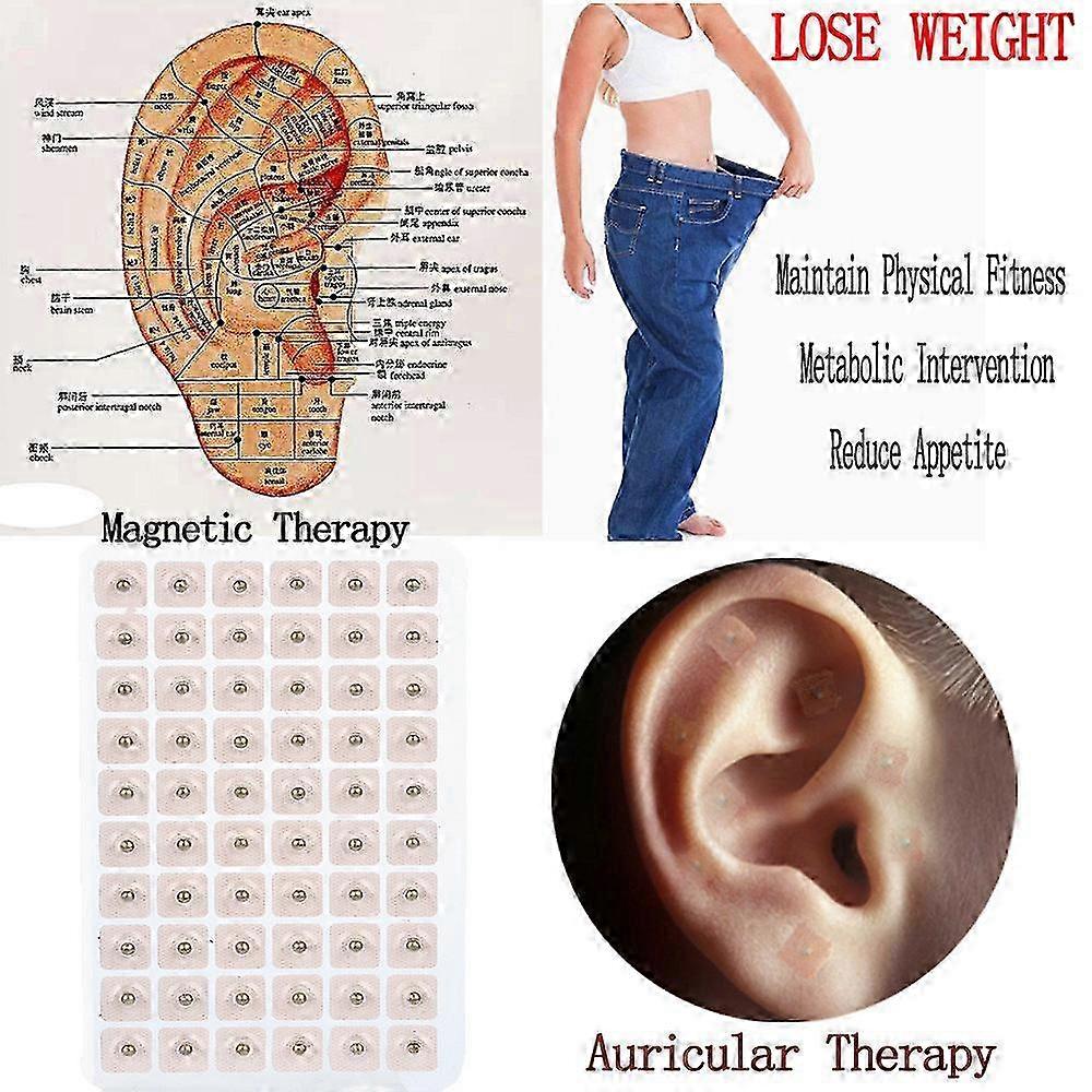 300pcs Magnetic Ear Patch Auricular Auriculotherapy Acupuncture Seed