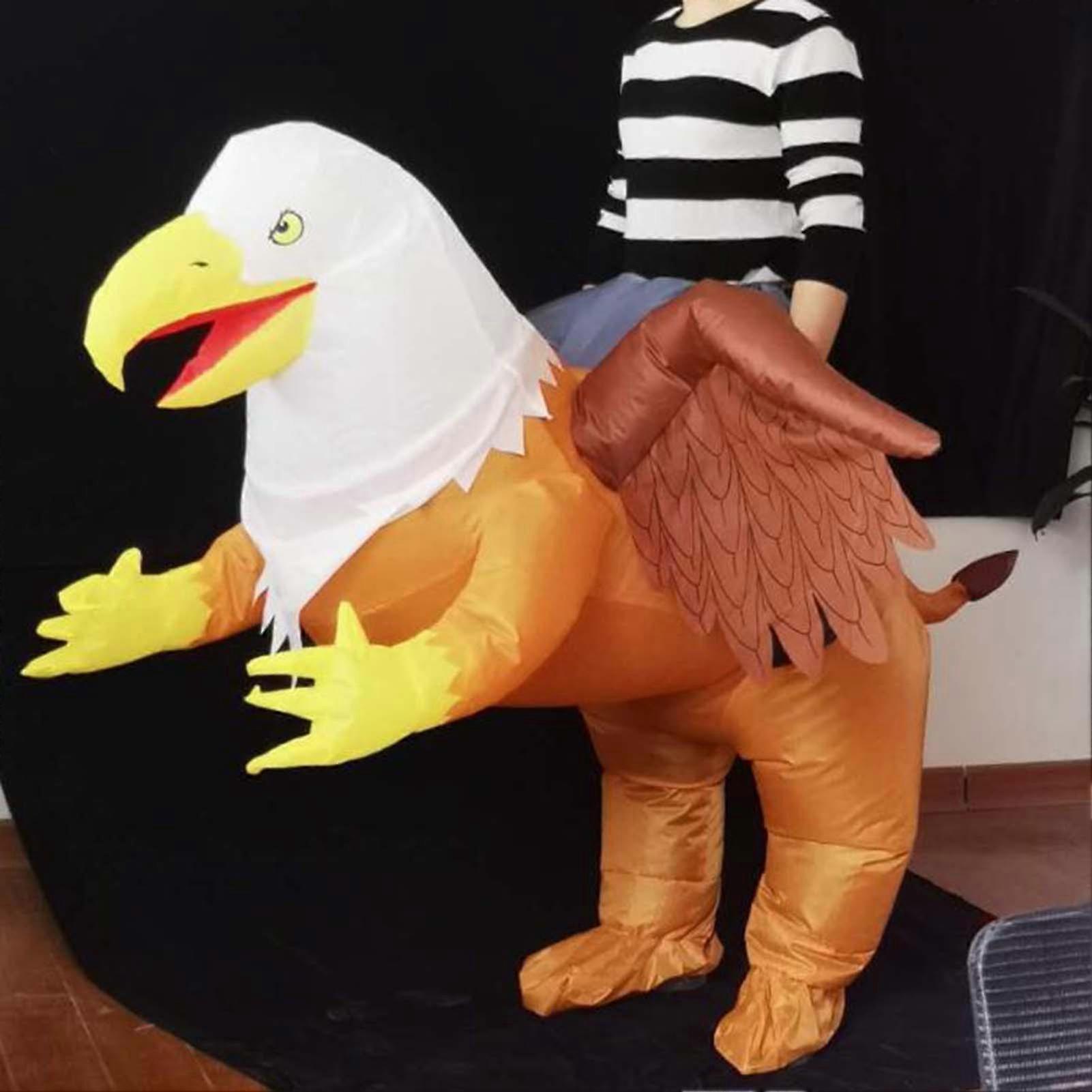 Flamingos/Ostrichs/Griffins Riding Inflatable Suit Stylish Role Playing Costumes for Activity Party Stage