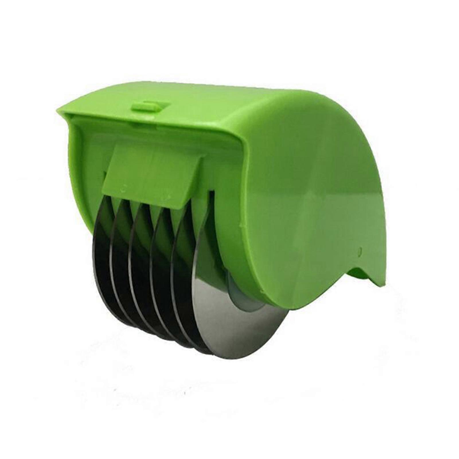 Stainless Steel Parsleys Chopper Easy Cleaning Veggie Rolling Cutter for Home Kitchen