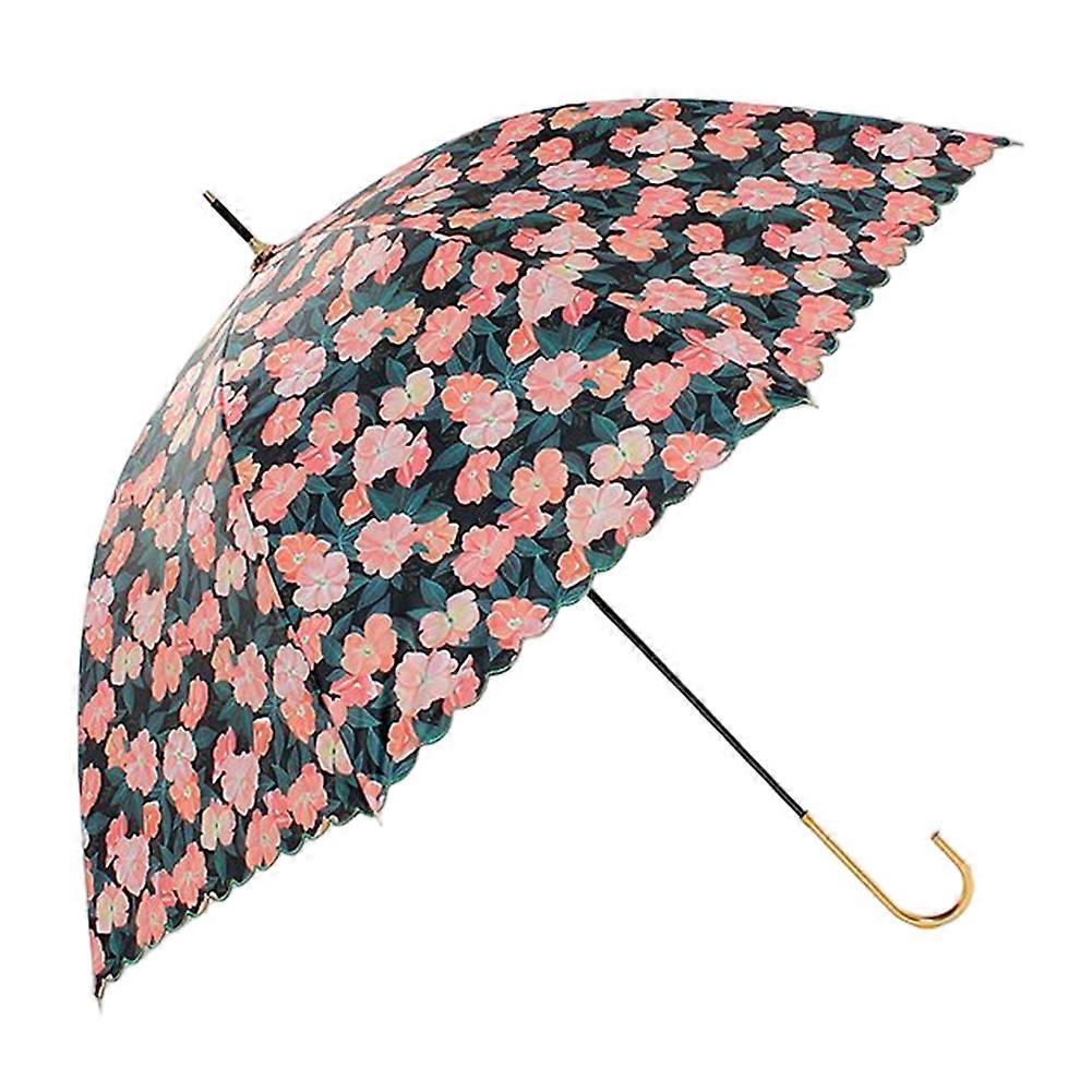 Ladies Floral Umbrellas for All-weather Windproof Fresh-Style Umbrellas Outdoor Sun Protection Umbrellas