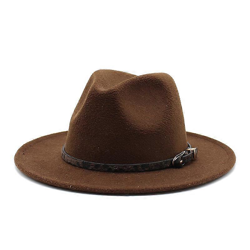 Fashion Straight Edge Woolen Hat All-match Breathable Sun Hat for Party Show
