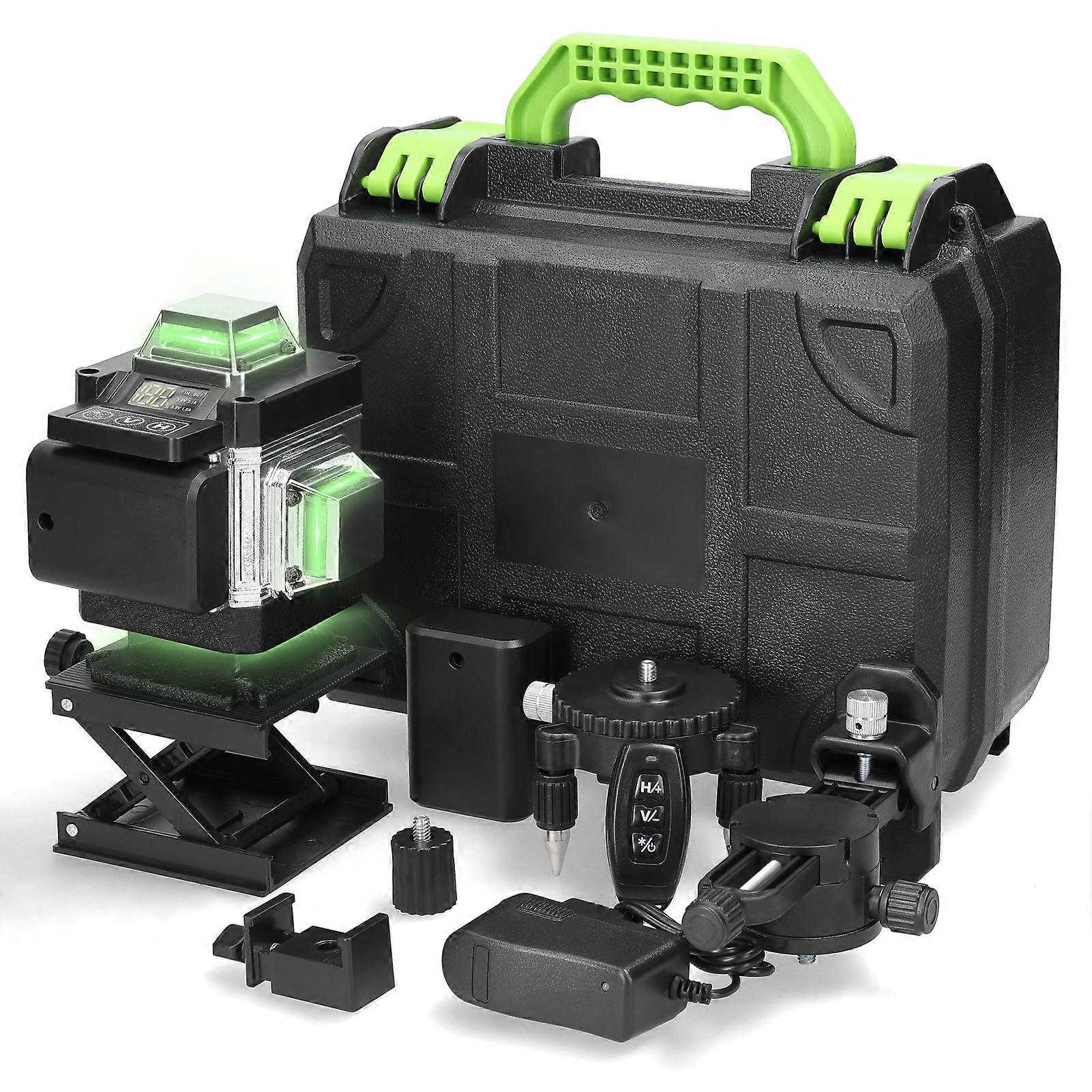 Multifunctional 16 Lines Laser Level 3 Self-leveling Machine Rechargeable Lithium Battery Leveling Tool Omnidirectional Ground Wall Sticker Waterproof